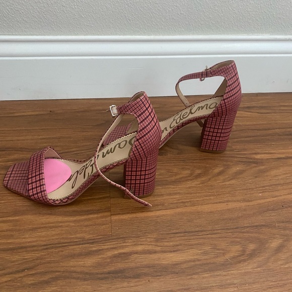Sam Edelman Plaid Block Heels - Picture 1 of 3